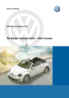 VW - SSP 524_The Beetle Cabriolet 2013 – USA-Canada - Self Study Programme 